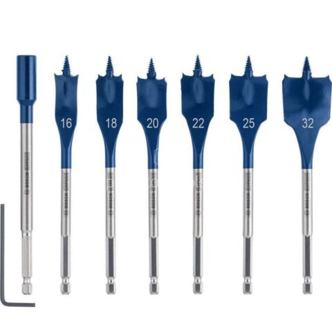 Σετ 6 Ξυλοτρύπανα Φτερού EXPERT Φ16-18-20-22-25-32mm 2608900334 Bosch