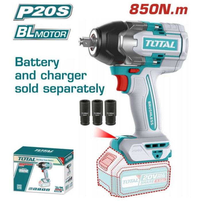 Μπουλονόκλειδο Μπαταρίας 20V Solo TIWLI20851 TOTAL