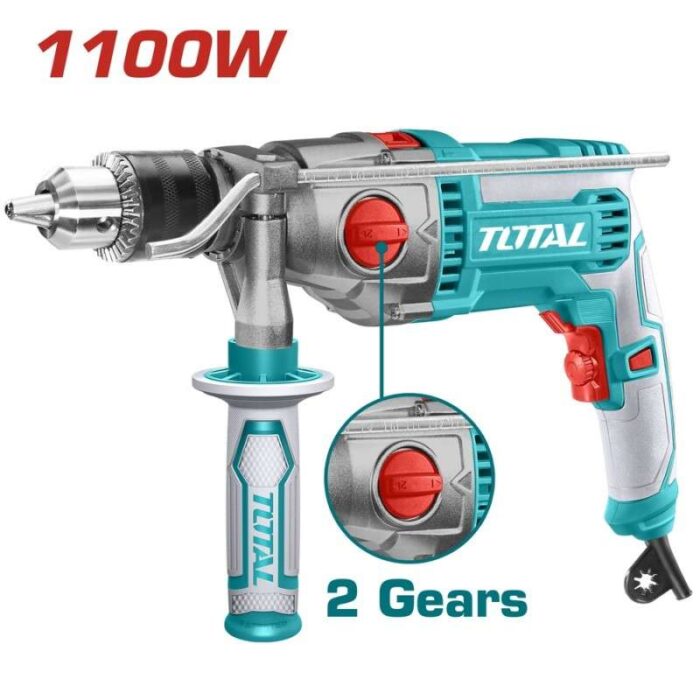 Κρουστικό δράπανο 2 ταχυτήτων 1100W TOTAL