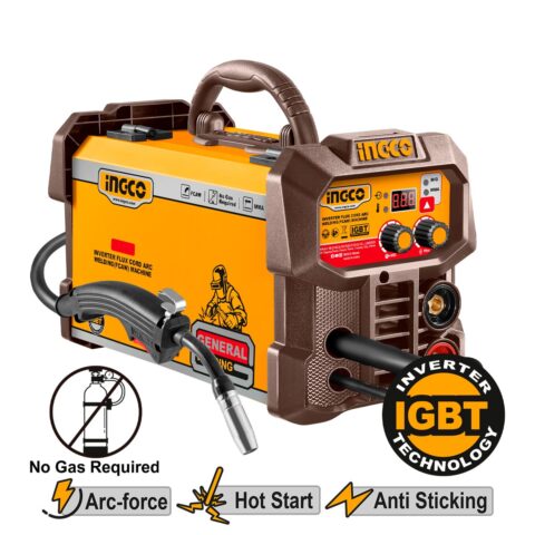 Ηλεκτροκόλληση Inverter 130Α Σύρματος Χωρίς Αέριο MIG/MMA FC13018 Ingco