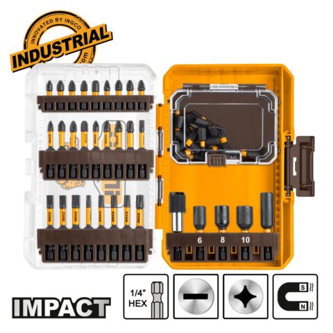 Μύτες Impact 1/4″ Hex Σετ 51 τεμ. AKDL25106 Ingco
